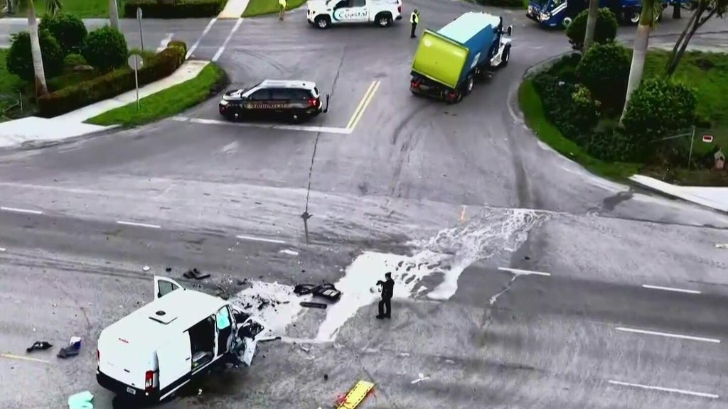 3 injured in violent Davie crash involving van, recycling truck, police say — CBS Miami, Apple Valley Health news