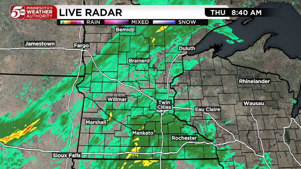Thursday weather: Cool and wet day ahead — KSTP 5, Apple Valley Community news