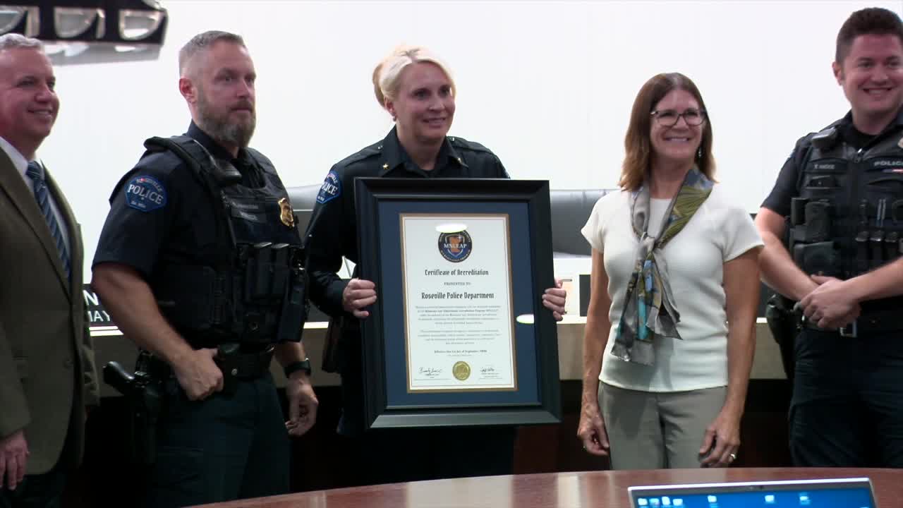 Roseville Police Department becomes first state-accredited agency, chief touts immediate impact — KSTP 5, Apple Valley Government news