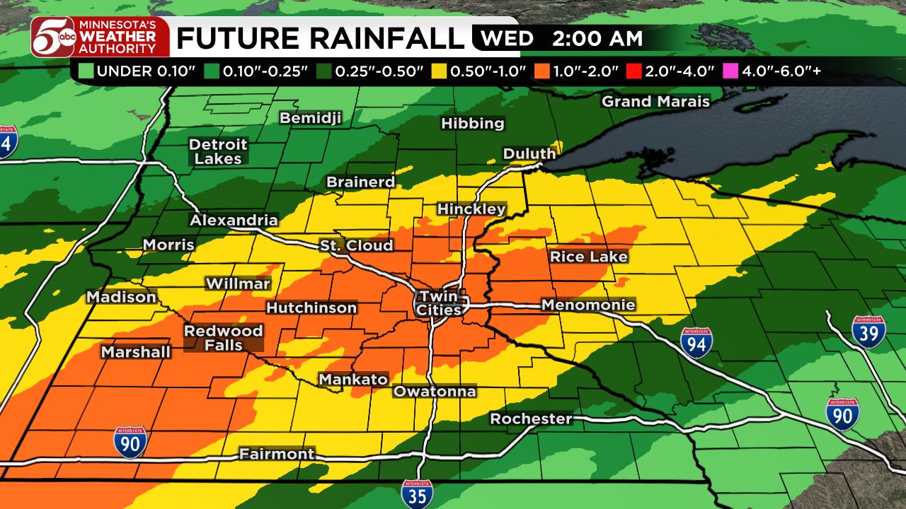 Rainy start to week, warmer days return — KSTP 5, Apple Valley Community news