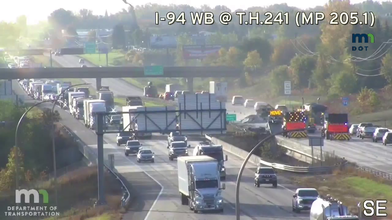 I-94 eastbound lane closed near Rogers after semi crash spills debris on roadway — KSTP 5