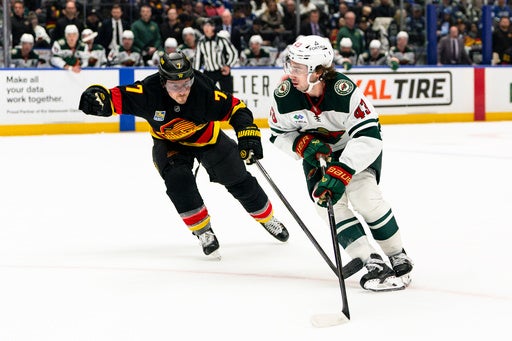Quinn Hughes has a goal and an assist in his Vancouver return in Wild’s 4-2 victory — KSTP 5, Apple Valley Sports news