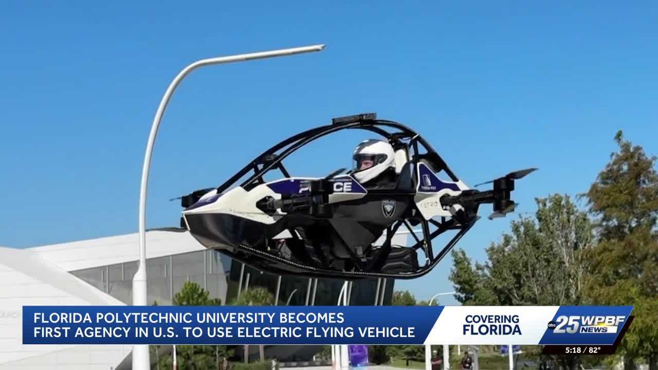 Florida Polytechnic University develops electric flying vehicle for police emergencies — WPBF West Palm Beach, Apple Valley Community news
