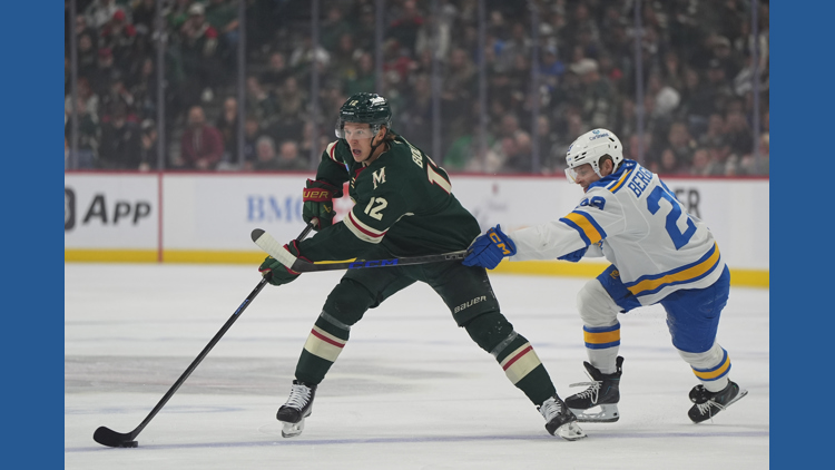 Matt Boldy has 5th career hat trick and Wild beat Blues 5-4 — KARE 11 Sports, Apple Valley Sports news