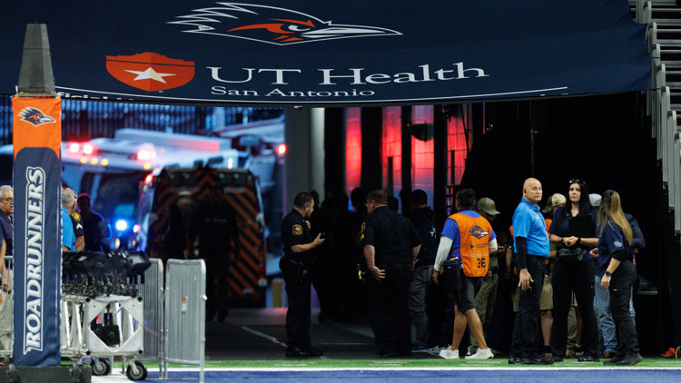 Military member dies after falling while rappelling from Alamodome's ceiling before UTSA vs. Navy game — NewsWest 9 (Permian Basin), Apple Valley Sports news
