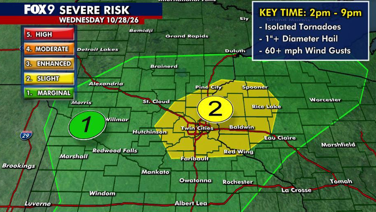 Minnesota weather: Mild and humid with strong storms possible Wednesday — Apple Valley Community news